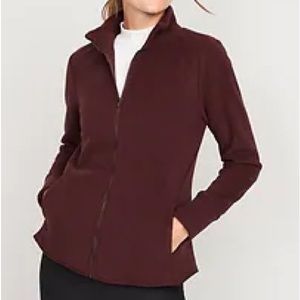 NWT  OLD NAVY Full-Zip Fleece Jacket Color: Mystic Fire  COLOR Raisin Arizona M